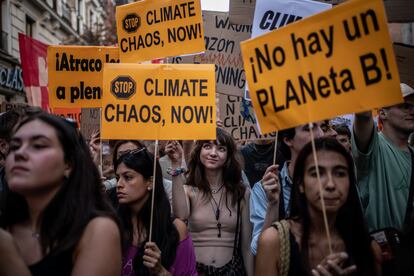 Manifestación por el clima en Madrid.
