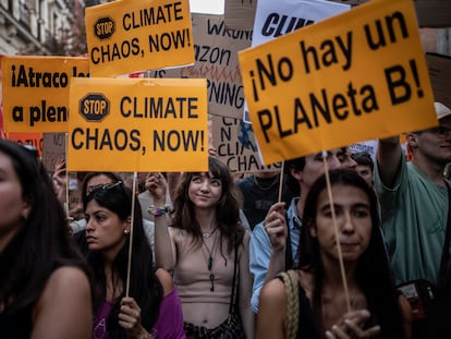 Manifestación por el clima en Madrid.