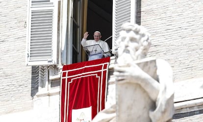 Papa Francisco, este domingo en el Vaticano.