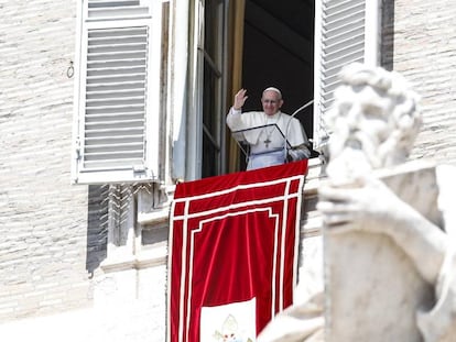 Papa Francisco, este domingo en el Vaticano.