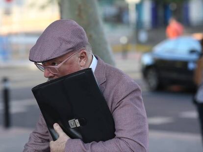 Villarejo en los juzgados de Plaza de Castilla.