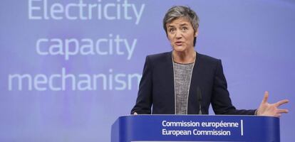 La comisaria europea de Competencia, Margrethe Vestager. 