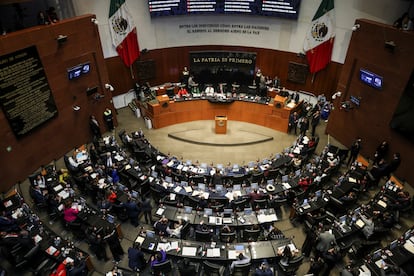 El Senado durante el debate.