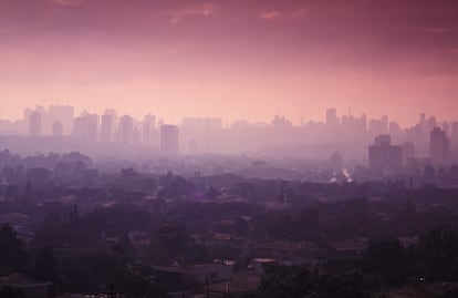 Contaminación en São Paulo (Brasil), en febrero de 2015.