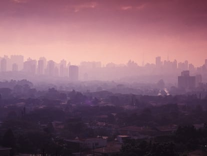 Contaminación en São Paulo (Brasil), en febrero de 2015.