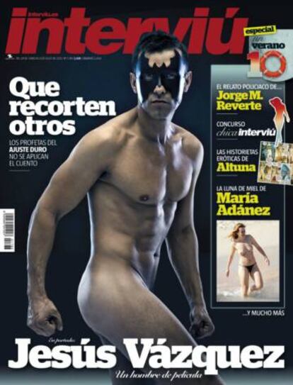 Jesús Vázquez, primer hombre portada de 'Interviú'.