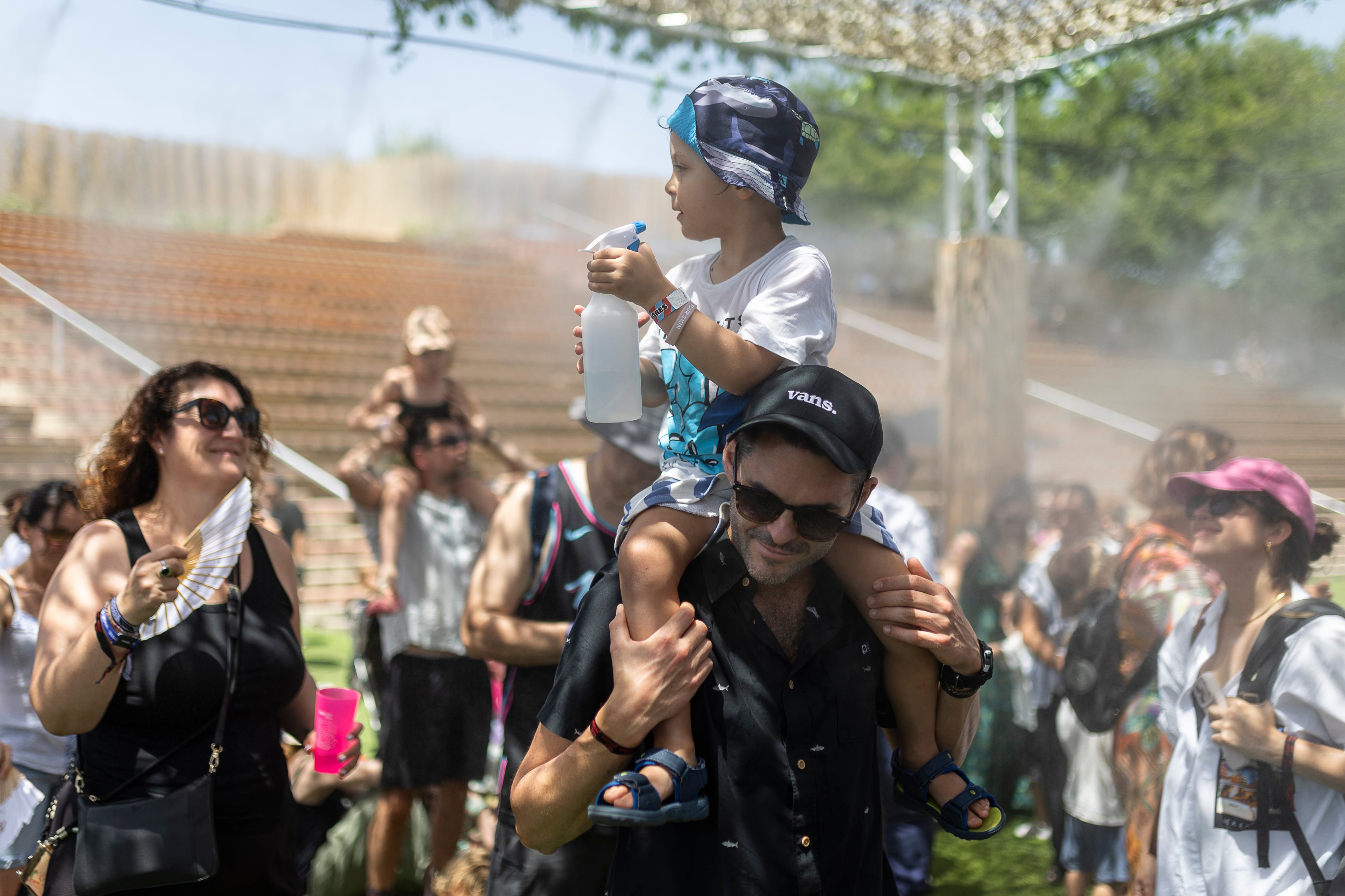 Un momento del Festival Sónar Kids, este sábado en el parque del Fòrum de Barcelona.