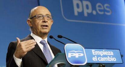 El coordinador de Economía del PP, Cristóbal Montoro.