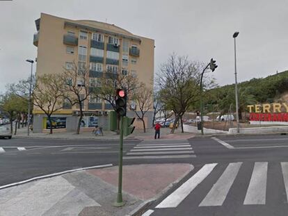 Cruce en el que se ha producido el accidente, en Jerez de la Frontera (Cádiz).