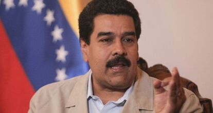 Maduro, durante la entrevista.