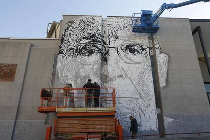 El retrato de Jos&eacute; Saramago en la Universidad Carlos III