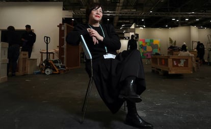 La directora de Arco, Maribel López, el martes en la feria de arte contemporáneo.