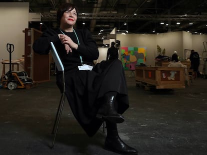 La directora de Arco, Maribel López, el martes en la feria de arte contemporáneo.