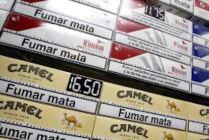 Imagen de cajetillas de tabaco.