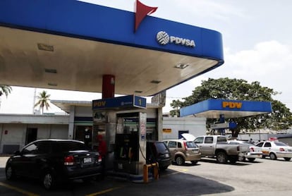 Posto de abastecimento da petroleira estatal PDVSA.