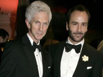 Tom Ford y su ya marido Richard Buckley.