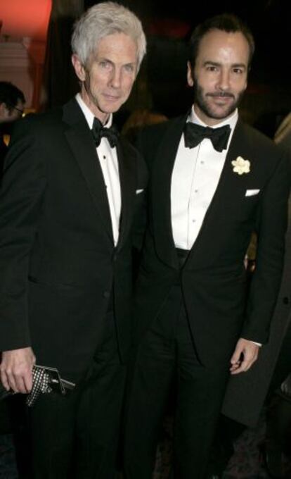 Tom Ford y su ya marido Richard Buckley.