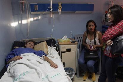 Una turista mexicana herida en el ataque en Jordania, el miércoles en el hospital de Gerasa.