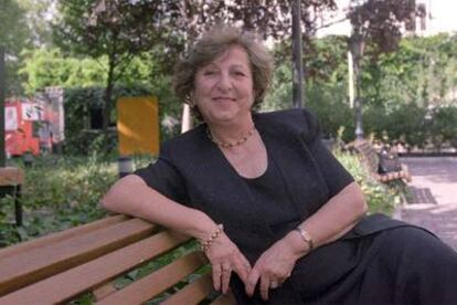 Claudette Habesch, en los jardines de Casa de América, en Madrid.