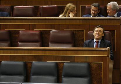 Empty PP seats in Spanish Congress on Tuesday.