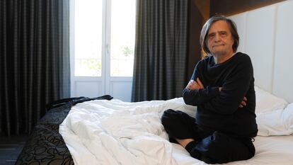 Jean-Pierre Léaud, en un hotel de Madrid, en 2016.