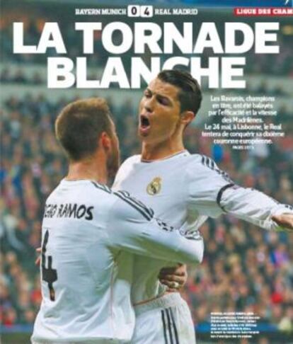 Portada del diario francés 'L'Equipe'.