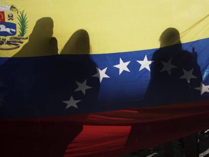Manifestación en Costa Rica a favor de Juan Guaidó.