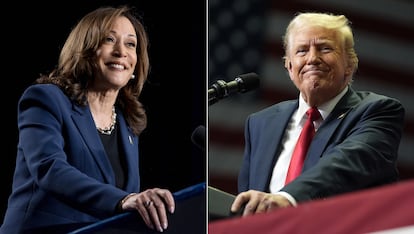 Kamala Harris y Donald Trump.