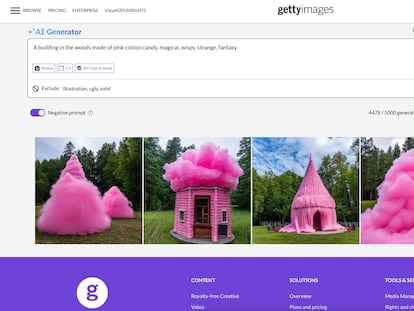 Herramienta de inteligencia artificial de Getty Images