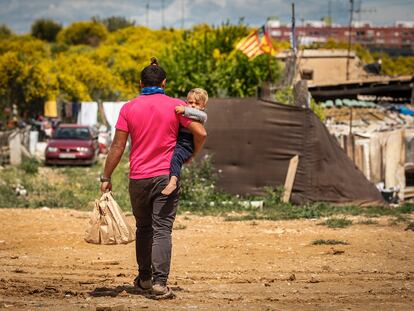 Un asentamiento con personas en situación de pobreza de Valencia.