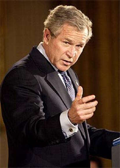 George W. Bush, durante su discurso de ayer sobre la inmigración.