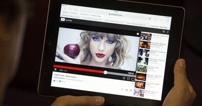 Un v&iacute;deo de Taylor Swift, en el portal YuoTube. 