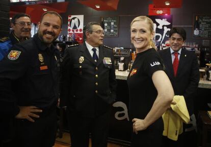 Cristina Cifuentes, en un acto en Alcorcón.