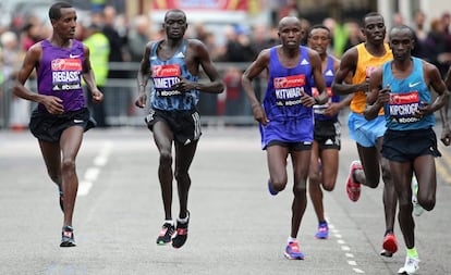 Kimetto, en el marat&oacute;n de Londres.