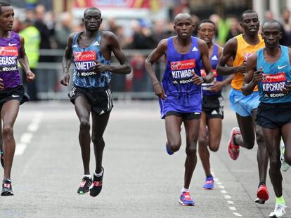 Kimetto, en el marat&oacute;n de Londres.