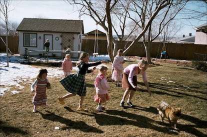 Una de las familias polígamas de la comunidad religiosa de Hildale. La foto está tomada en 2008.