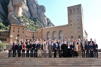 Reunión de la Junta del CIC este viernes en la Abadía de Montserrat.
