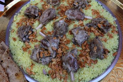Mansaf, gastronomía jordana.