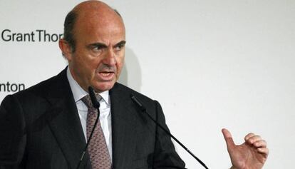 El ministro de Econom&iacute;a y Competitividad, Luis de Guindos. 