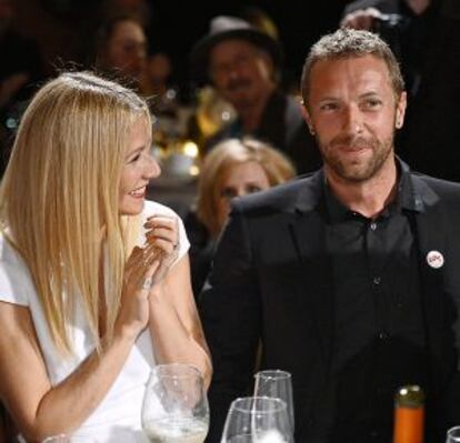 Con su ex, Chris Martin.