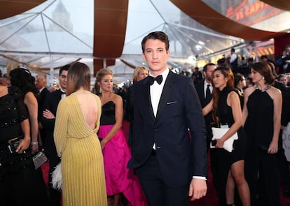 El actor Miles Teller, protagonista de &#039;Whiplash&#039;, vestido de Prada