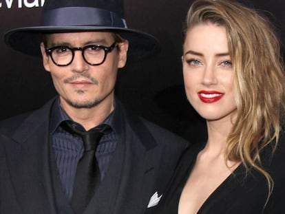 Johnny Depp y Amber Heard.