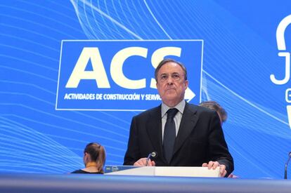 Florentino P&eacute;rez, presidente de ACS. 