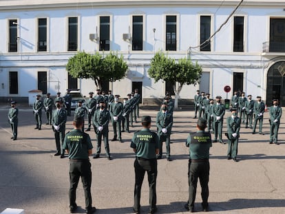 Acto de presentación de los 37 guardias civiles alumnos que completarán su formación en Córdoba, en 2021.