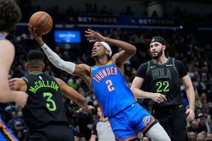 Gilgeous-Alexander frente a los Pelicans.