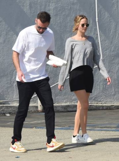 Jennifer Lawrence y Cooke Maroney esta semana en Los Ángeles.