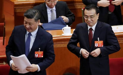 O presidente chinês Xi Jinping e o primeiro-ministro Li Keqiang