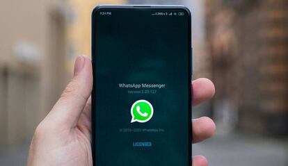 WhatsApp en un smartphone.