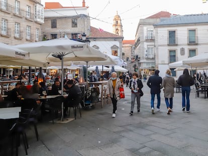 Ambiente navideño en las calles de Vigo, el pasado 12 de diciembre.