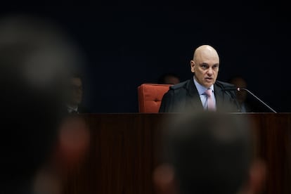 Alexandre de Moraes en el Tribunal Supremo de Brasil.
